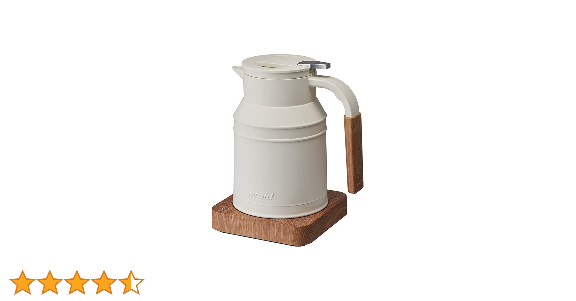 Amazon | mosh! モッシュ 電気ケトル M-EK1 (アイボリー) | mosh